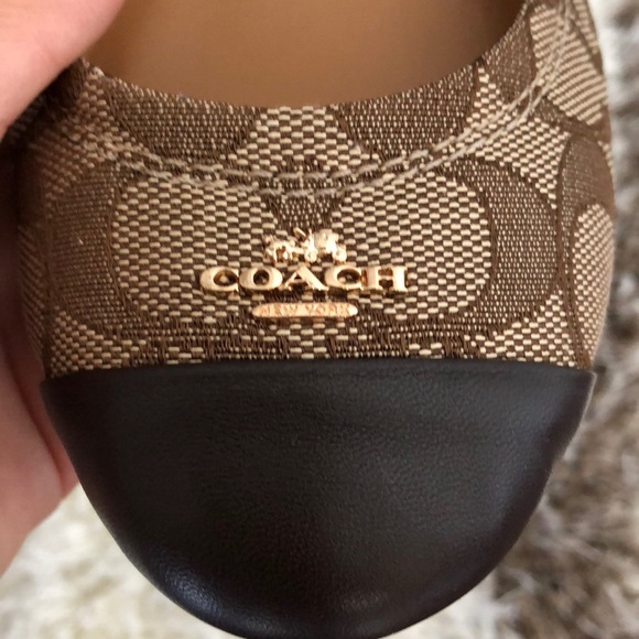 LAST SIZE 8 Coach Chelsea Signature khaki/chestnut - Picture 6 of 8